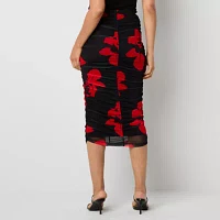Bold Elements Womens Midi Pencil Skirt
