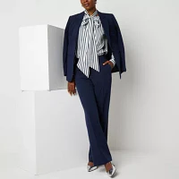Worthington Womens Relaxed Single Button Blazer