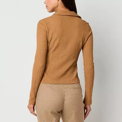 Worthington Womens Long Sleeve Regular Fit Button-Down Shirt