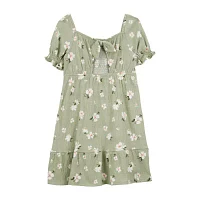 Carter's Little & Big Girls Short Sleeve Fitted A-Line Dress