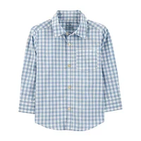 Carter's Toddler Boys Long Sleeve Button-Down Shirt