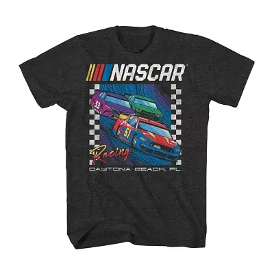 Big and Tall Nascar Mens Crew Neck Short Sleeve Regular Fit Graphic T-Shirt