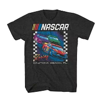 Big and Tall Nascar Mens Crew Neck Short Sleeve Regular Fit Graphic T-Shirt