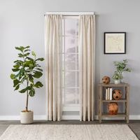 Saturday Knight Aiden Stripe Light-Filtering Rod Pocket Single Curtain Panel