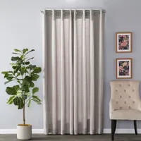 Sunsafe Maeve Pattern Light-Filtering Grommet Top Single Curtain Panel
