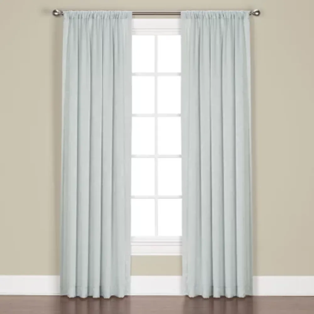 Saturday Knight Lush Light-Filtering Rod Pocket Single Curtain Panel