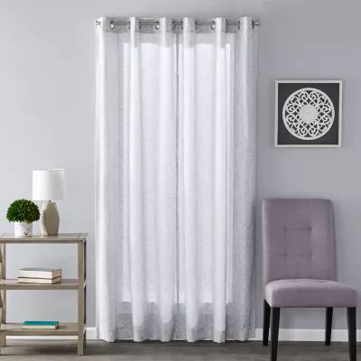 Sunsafe Salvatore Floral Light-Filtering Grommet Top Single Curtain Panel