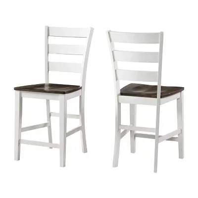 Landry Dining Collection Counter Height Ladderback Chair-Set of 2