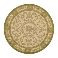 Safavieh Courtyard Collection Miah Floral Indoor/Outdoor Round Area Rug