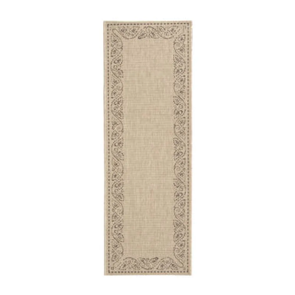 Safavieh Courtyard Collection Mladen Oriental Indoor/Outdoor Runner Rug