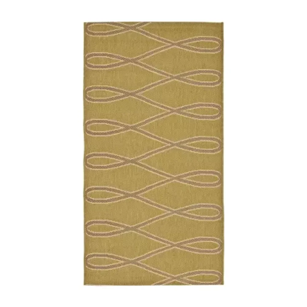 Safavieh Courtyard Collection Lasya Geometric Indoor/Outdoor Accent Rug