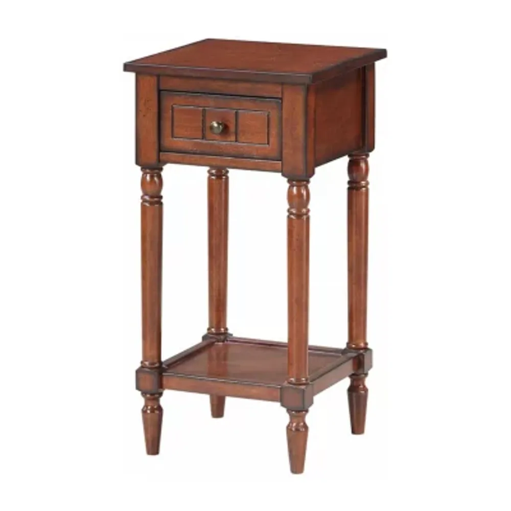 French Country Khloe 1-Drawer End Table