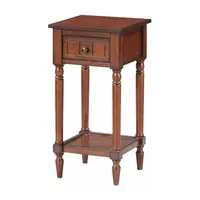 French Country Khloe 1-Drawer End Table