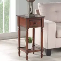 French Country Khloe 1-Drawer End Table