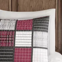 Woolrich Tulsa Oversized Plaid Print Cotton 3pc Quilt Set