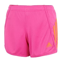 adidas Big Girls Mid Rise Adjustable Waist Running Short