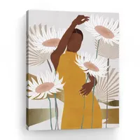 18X24 Sun Kissed Woman Canvas Wall Art