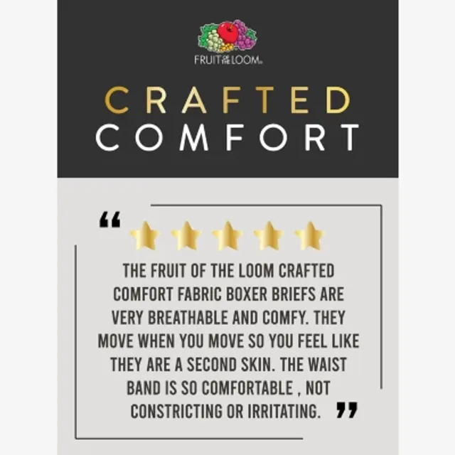  Fruit of the Loom: Crafted Comfort