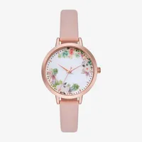 Womens Pink Strap Watch Fmdjo272