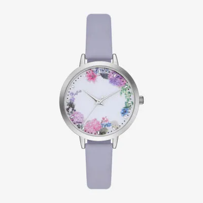 Opp Womens Purple Strap Watch Fmdjo273