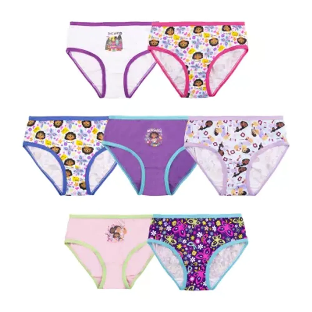 Encanto Little & Big Girls 7 Pack Brief Panty