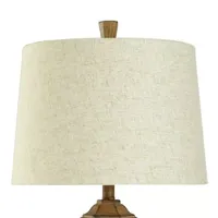 Collective Design By Stylecraft Wood Tone Table Lamp