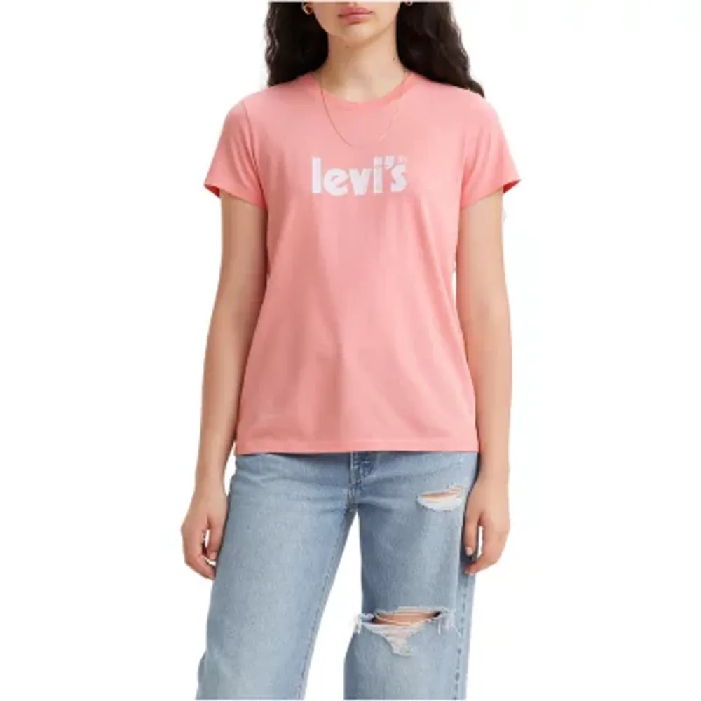 Levi's® Womens Perfect Tee Crew Neck Short Sleeve T-Shirt | Plaza Las  Americas