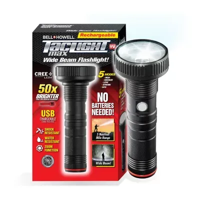 Bell + Howell Taclight Max Rechargeable Wide Beam Handheld Flashlight