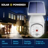 Bell + Howell Bionic Security Spotlight Extreme Solar Powered Motion Activated - White