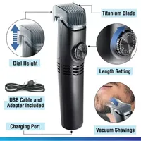 Bell + Howell Vacutrim Rechargeable Hair Trimmer