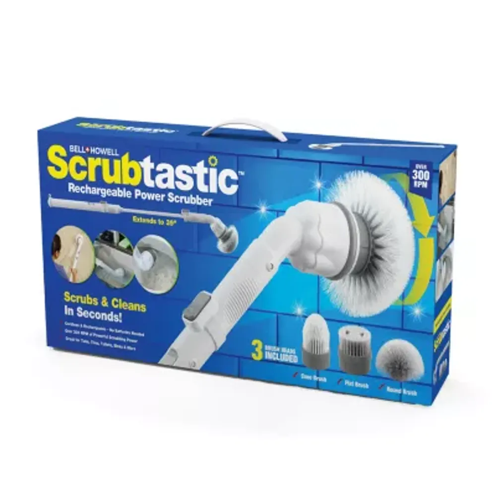 Bell + Howell Scrubtastic Rechargeable Multi Purpose Extendable Power Scrubber