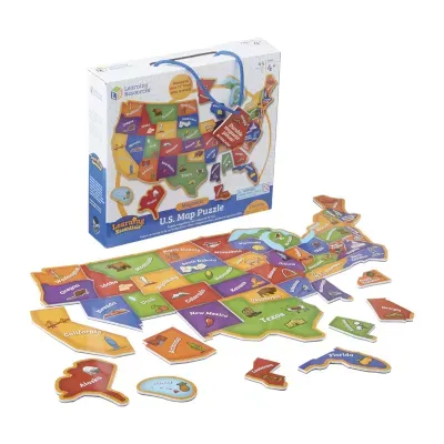 Learning Resources Magnetic U.S. Map Puzzle Magnetic Discovery Toy