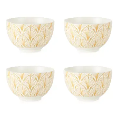 Distant Lands 4pc Yellow Bowls