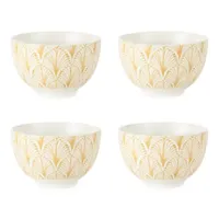 Distant Lands 4pc Yellow Bowls