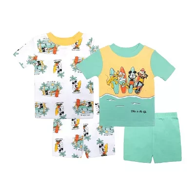 Disney Collection Toddler Boys 4-pc. Mickey Mouse Pajama Set