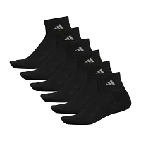 adidas 6 Pair Quarter Ankle Socks Mens