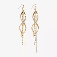 Mixit Gold Tone Simulated Pearl Round Drop Earrings