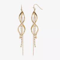 Mixit Gold Tone Simulated Pearl Round Drop Earrings