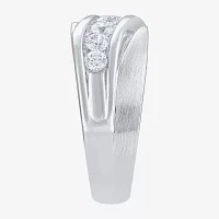 (H-I / I1) 5MM 1 CT. T.W. Lab Grown White Diamond 10K Gold Wedding Band