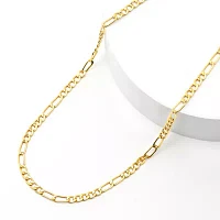 10K Yellow Gold 2.9mm 18" Hollow Figaro Chain