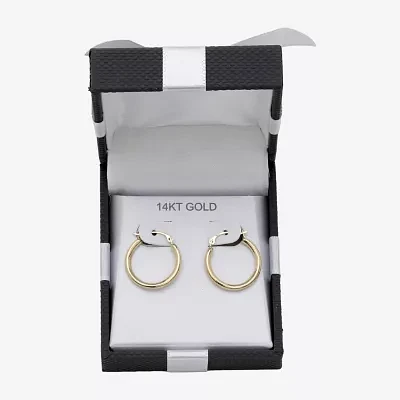 10K Gold 18mm Hoop Earrings