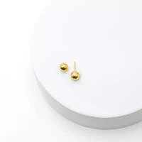 10K Gold 6mm Ball Stud Earrings