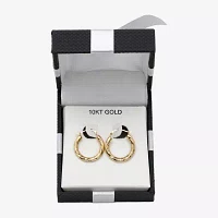 14K Gold 18mm Hoop Earrings