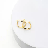 14K Gold Small Hoop Earrings 