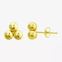 14K Gold 4mm Ball Stud Earrings