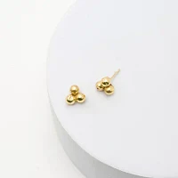 14K Gold 4mm Ball Stud Earrings