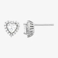 DiamonArt® 4 CT. T.W. White Cubic Zirconia Sterling Silver Round Earring Set