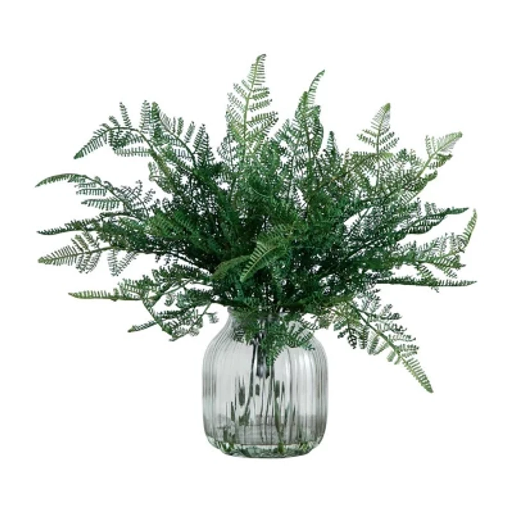 Nearly Natural 17in. Green Forest Fern Floral Arrangement