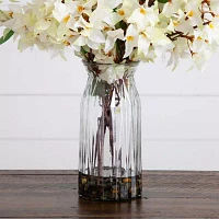 Nearly Natural 31in. White Bougainvillea Floral Arrangement