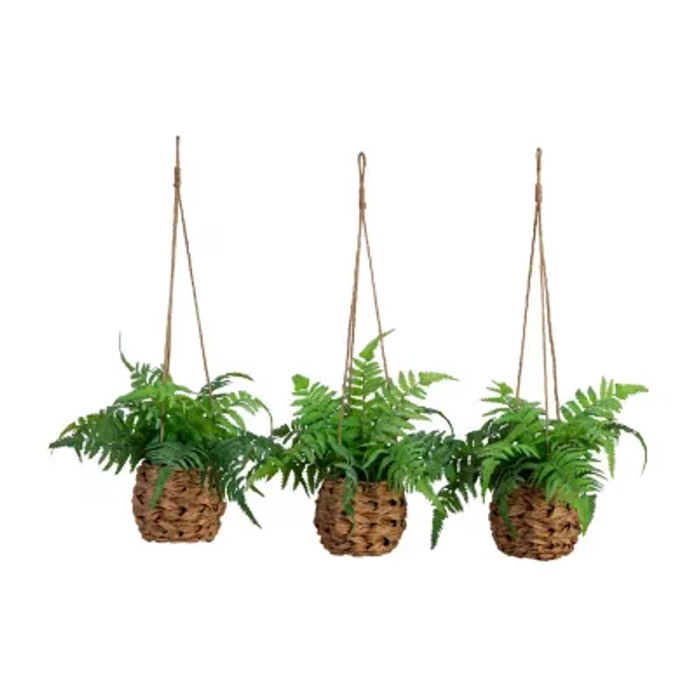 Nearly Natural 3-pc. 10in. Green Boston Fern Artificial Plant